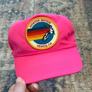 Aviator Nation Hot Pink Trucker Hat